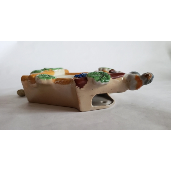 Porcelain Cuckoo Clock Wall Pocket - Picture 7 of 10